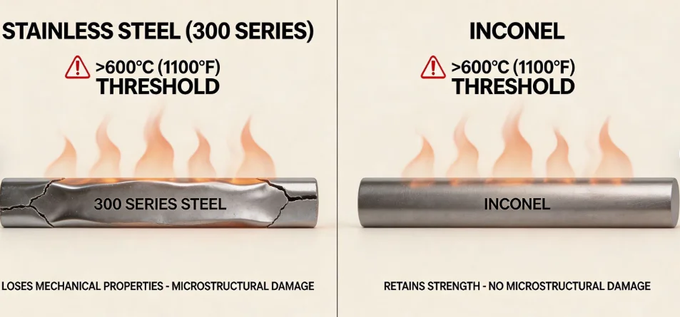High Temperature Stability of Inconel Alloy