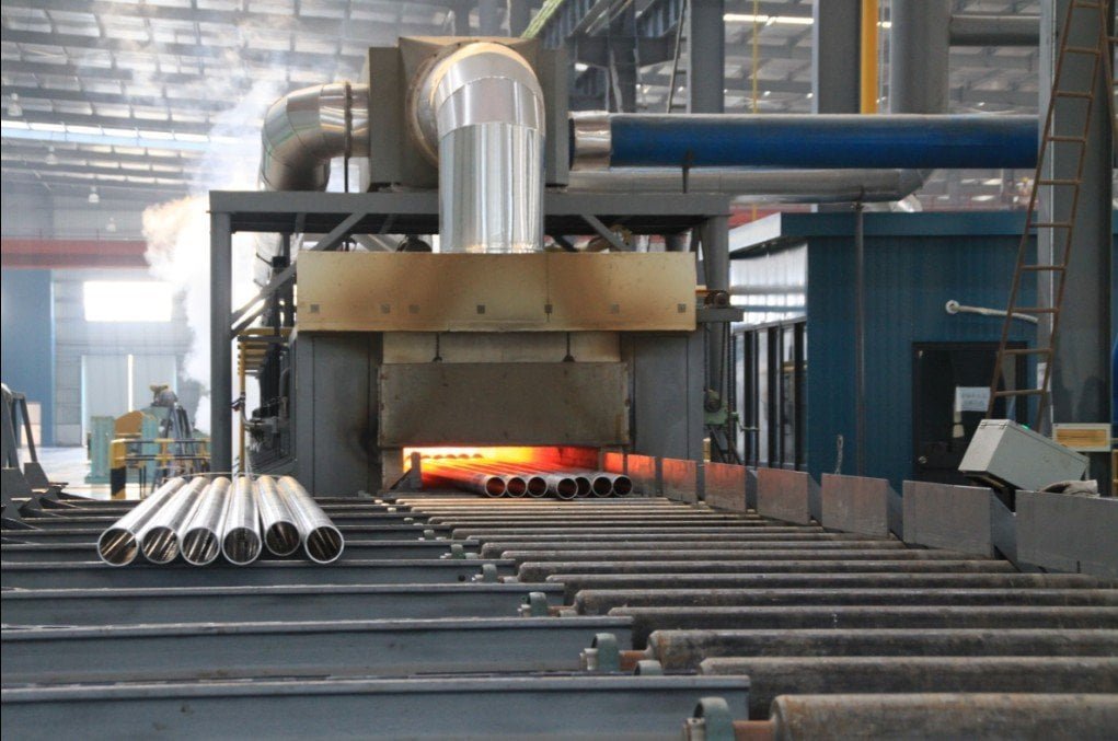 Emily Metal production floor -- alloy pipe manufacturing